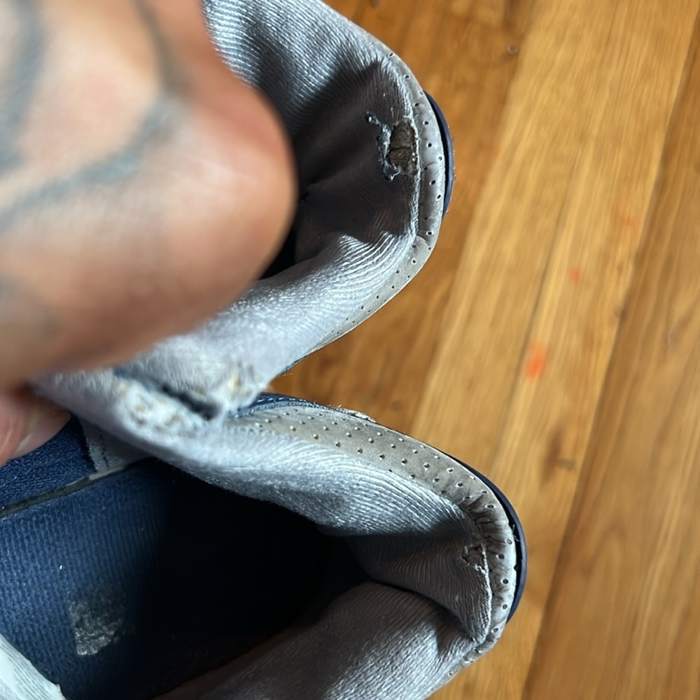 Nike air Jordan 3 Georgetown blue 5Y very worn - Picture 8 of 10